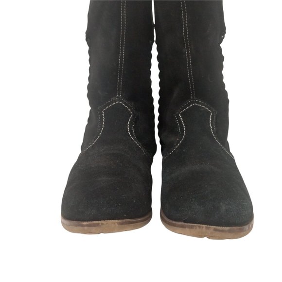 Sporto Bridget Black Suede Cowboy Boots Size 7.5 - Picture 13 of 14